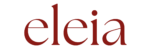 logotipo eleia con tipografía serif roja